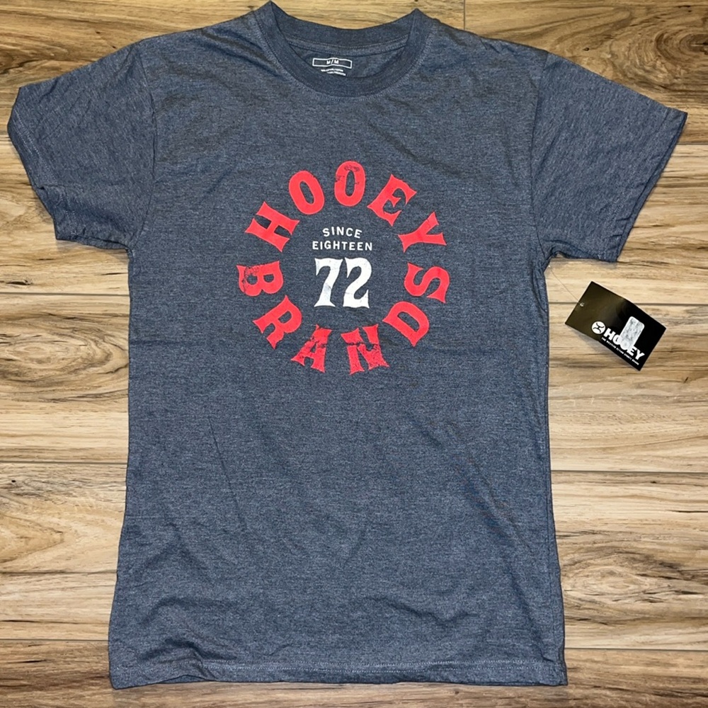 Hooey Western Brands Men's Graphic Slim- Fit T-Shirt  Rodeo Navy Red NWT Medium